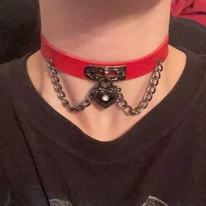 Choker Necklace with Charm